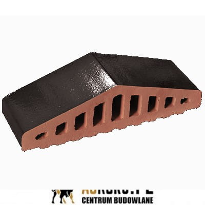 120798d0bf0c41b3e713bc4bd7e4389a KSZTAŁTKA OGRODZENIOWA KLINKIEROWA KOLOR ONYKSOWA CZERŃ SZKLIWIONY KO 310/250x100x78 MM OSTRA KLINKIER PRZYSUCHA