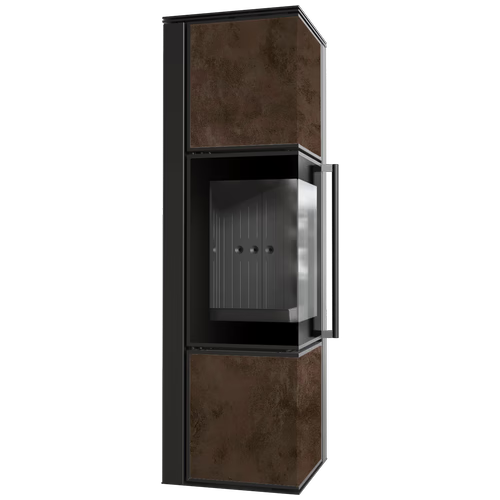 23 KRATKI PRO PIEC STALOWY KOZA TORA/M 8 KW FI 150 SPIEK OXIDE MORO CZARNE WYŁOŻENIE Z DOMYKANIEM