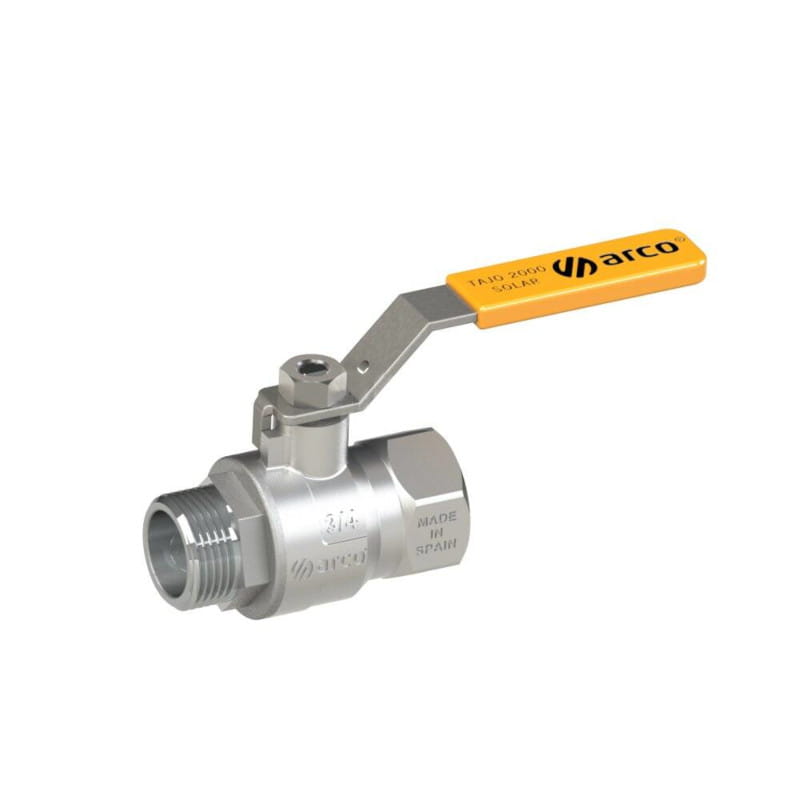 234 ARCO TAJO SOLAR ZAWÓR KULOWY GZ/GW DO INSTALACJI SOLARNYCH DŹWIGNIA INOX 3/8GW x 3/8GZ – SL1130