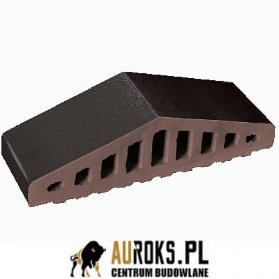 253b07f298424395b09ce0786d3f81a1 KSZTAŁTKA OGRODZENIOWA KLINKIEROWA KOLOR WULKANICZNA CZERŃ KO 310/250x100x78 MM ZAOKRĄGLONA KLINKIER PRZYSUCHA