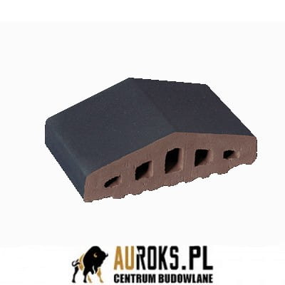 614b011e3417a71136d2801f52c8a5f1 KSZTAŁTKA OGRODZENIOWA KLINKIEROWA KOLOR NOC POLARNA KO 180/120x100x58 MM ZAOKRĄGLONA KLINKIER PRZYSUCHA