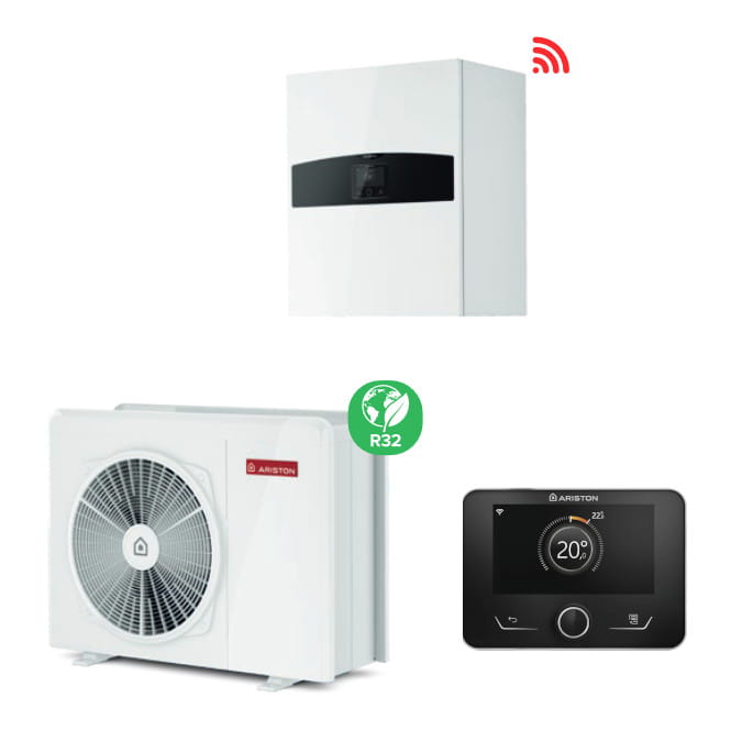 ARISTON-NIMBUS-PLUS-S-NET ARISTON NIMBUS PLUS 50 S NET – INWERTEROWA POMPA CIEPŁA TYPU SPLIT DO GRZANIA/CHŁODZENIA 5 KW 230 V