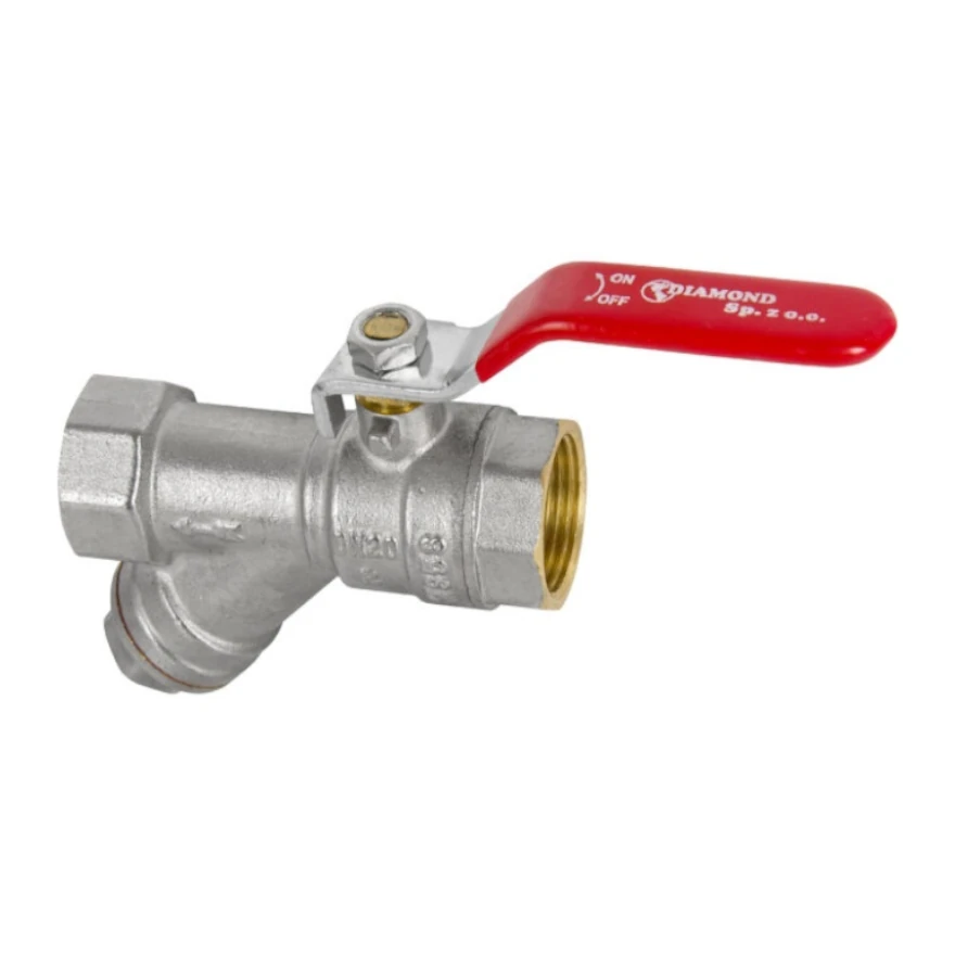 DIAMOND-ZAWOR-KULOWY-Z-RACZKA-I-FILTREM-SKOSNYM-DN15-12-PN30-GWGW DIAMOND ZAWÓR KULOWY Z RĄCZKĄ I FILTREM SKOŚNYM DN15 1/2″ PN30 GW/GW