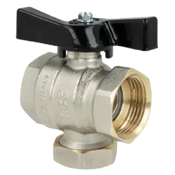 SHOPER AFRISO ZAWÓR KULOWY WODA DN15 MOTYL Z FILTREM SIATKOWYM I MAGNESEM 3/4” GW/GW