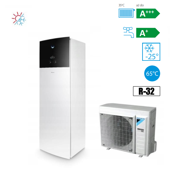 SHOPER DAIKIN ALTHERMA 3 R F POMPA CIEPŁA TYPU ALL IN ONE 6 KW ERGA06EV/EHVX08S18E6V – GRZANIE I CHŁODZENIE (180 L zintegrowany zas. C.W.U oraz grzałka 6kW)