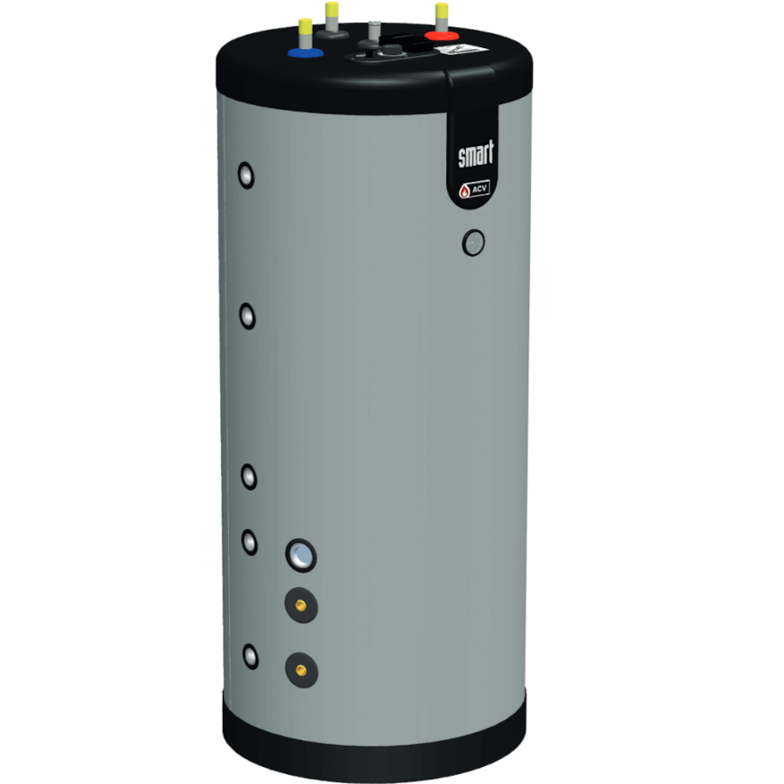 Smart-ME ACV ZASOBNIK NIERDZEWNY SMART ME STOJĄCY TYPU ZBIORNIK W ZBIORNIKU 200L (dodatkowa 1,4 m2 wężownica; obsługa 2 źródeł ciepła; gniazdo grzałki)