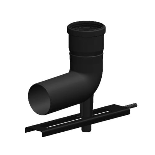 T-9000-04-01-54 TERMET KOLANO PP Z PODPORĄ I SZYNĄ MOCUJĄCĄ Ø 60 87° T 9000 04 01 54