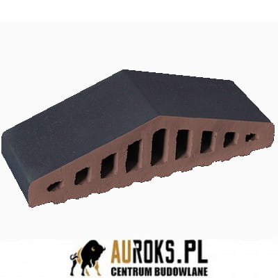 d74f2e34c7f8bb4d38492f6f2bae5c28 KSZTAŁTKA OGRODZENIOWA KLINKIEROWA KOLOR NOC POLARNA KO 310/250x100x78 MM ZAOKRĄGLONA KLINKIER PRZYSUCHA